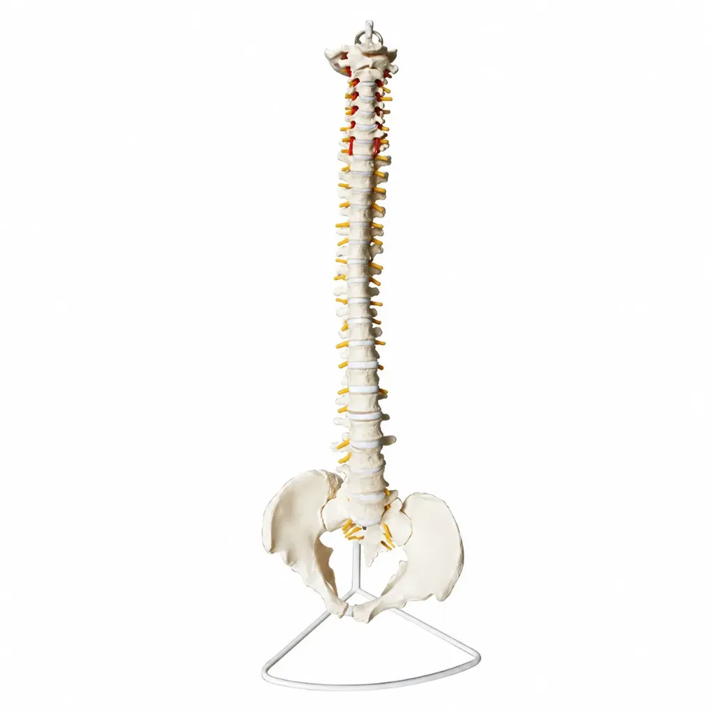 Modelo de columna con pelvis tamaño natural.