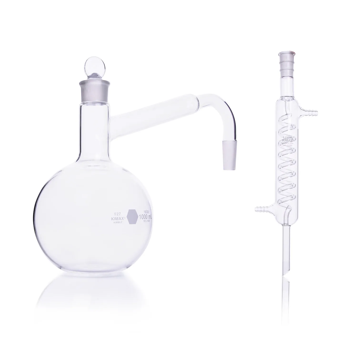 Aparato de destilación 1000 ml Marca KIMAX